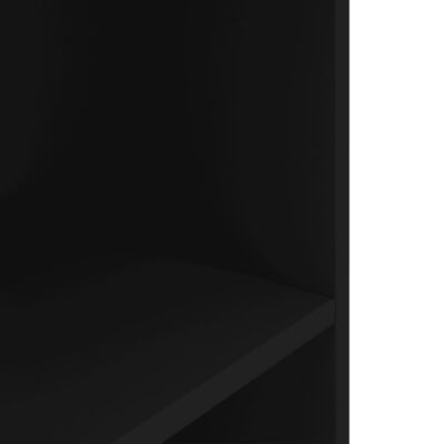 vidaXL Akvaryum Standı Siyah 80x35x60 cm Kompozit Ahşap