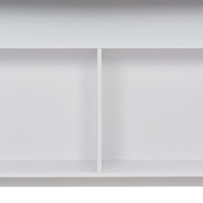 vidaXL 2 Masa Tablalı Bar Masası Beyaz 130x40x120 cm