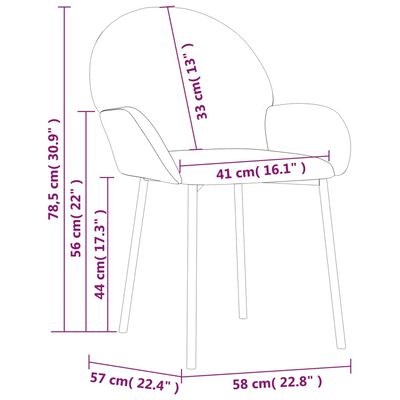 vidaXL Yemek Sandalyesi 2 Adet Krem Rengi Suni Deri