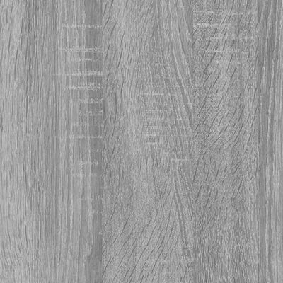 vidaXL Aynalı Banyo Dolabı Sonoma Gri 80x20,5x64 cm Kompozit Ahşap