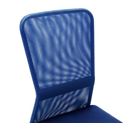 vidaXL Ofis Sandalyesi Mavi 44x52x100 cm Fileli Kumaş