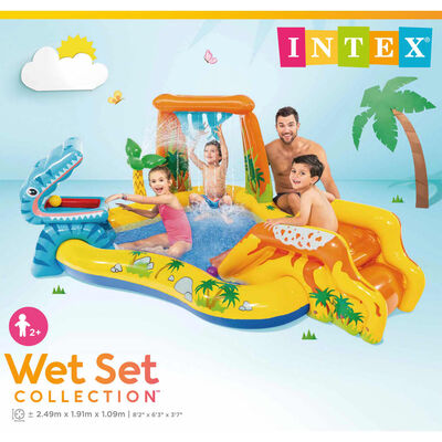 Intex Şişme Oyun Havuzu "Dinosaur Play Center" 249x191x109 cm 57444NP