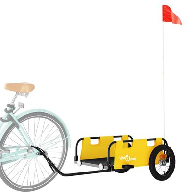 vidaXL Bisiklet Kargo Römorku Sarı Oxford Kumaş ve Demir