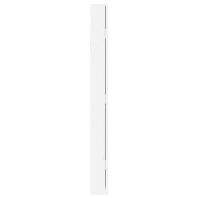 vidaXL Duvara Monte Aynalı Takı Dolabı Beyaz 30x8,5x90 cm
