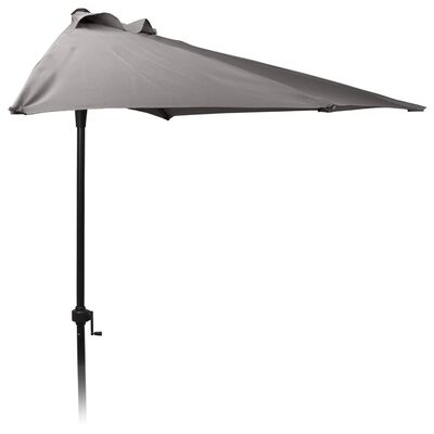 ProGarden Şemsiye 250 cm Antrasit Yarım Daire Şekilli