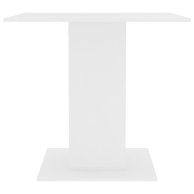 vidaXL Yemek Masası Beyaz 80x80x75 cm Sunta