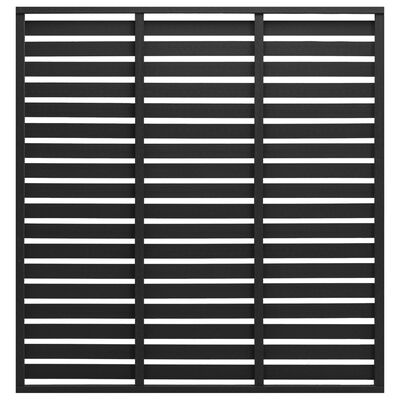vidaXL Panel Çit Siyah 180x180 cm WPC