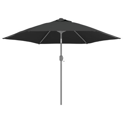 vidaXL Bahçe Şemsiyesi için Yedek Kumaş Antrasit 300 cm