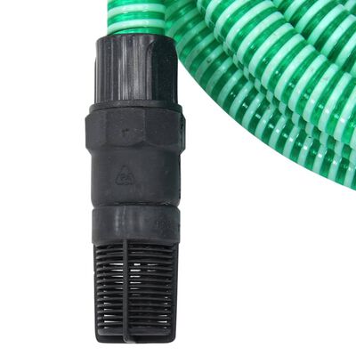 vidaXL Konnektörlü Emiş Hortumu Yeşil 1" 4 m PVC