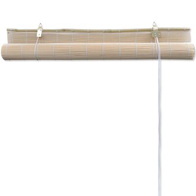 vidaXL Doğal Bambu Stor Perde 2 Adet 120 x 160 cm