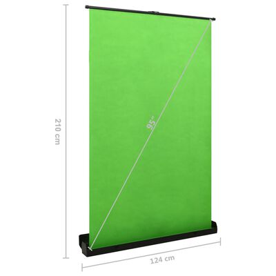 vidaXL Fotoğraf Fonu Yeşil 124 x 210 cm 4:3