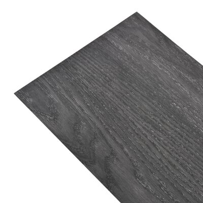 vidaXL PVC Yer Döşemesi Siyah Beyaz 5,26 m² 2 mm