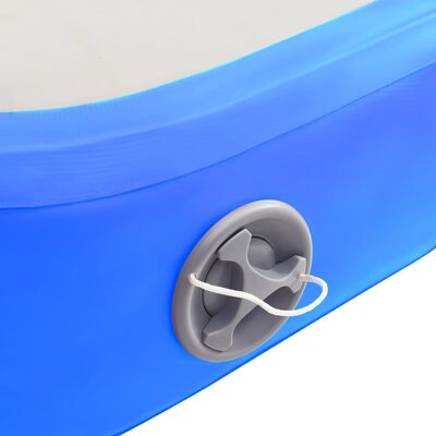vidaXL Şişme Jimnastik Minderi ve Pompa Mavi 60x100x15 cm PVC