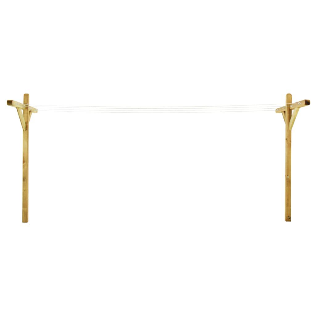 vidaXL Çamaşır Kurutma Askısı 2 Adet 120x170 cm Emprenyeli Çam Ağacı