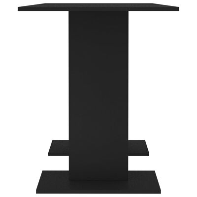 vidaXL Yemek Masası Siyah 110x60x75 cm Kompozit Ahşap