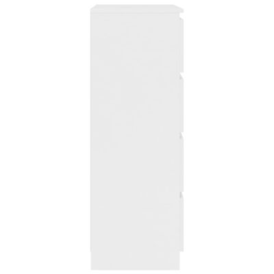 vidaXL Konsol Beyaz 60x35x98,5 cm Kompozit Ahşap