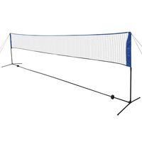 vidaXL Badminton File Seti Badminton Topları ile 600x155 cm