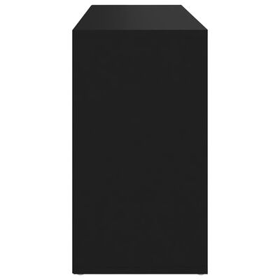 vidaXL Ayakkabılık Siyah 103x30x54,5 cm Kompozit Ahşap