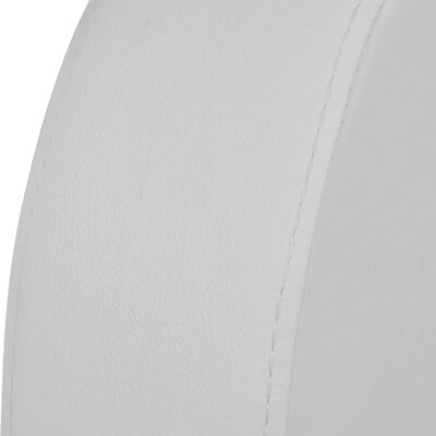 vidaXL 2 Kişilik LED Işıklı Yatar Koltuk Beyaz Suni Deri