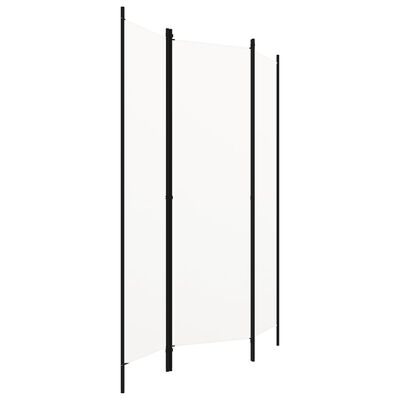 vidaXL 3-Panel Oda Bölücü Krem Beyaz 150x180 cm