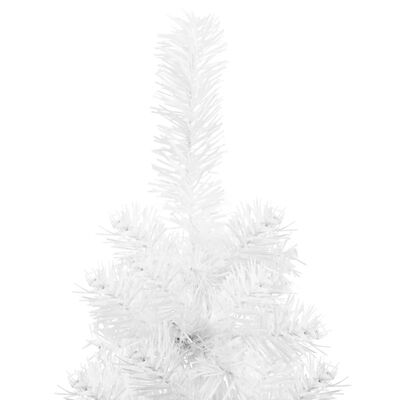 vidaXL Ayaklı Yapay Yılbaşı Ağacı Yarım İnce Beyaz 150 cm