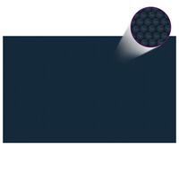 vidaXL Solar Havuz Örtüsü Siyah ve Mavi 260x160 cm PE