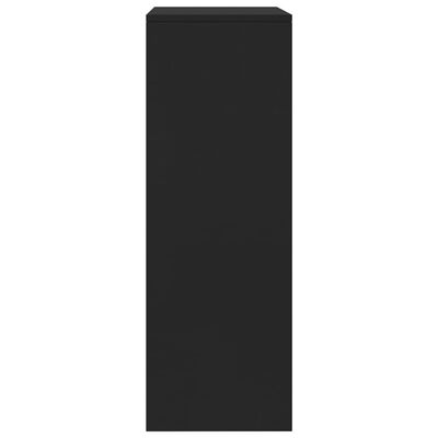vidaXL 6 Çekmeceli Şifonyer Siyah 50x34x96 cm Sunta