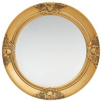 vidaXL Duvar Aynası Altın Sarısı 50 cm Barok Stil