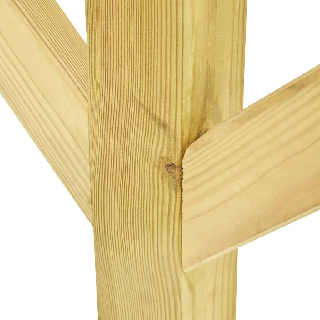vidaXL Çamaşır Kurutma Askısı 2 Adet 120x170 cm Emprenyeli Çam Ağacı