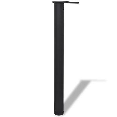 vidaXL Yükseklik Ayarlı Masa Ayağı 4 Adet Siyah 710 mm