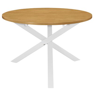 vidaXL Yemek Masası Beyaz 120x75 cm MDF