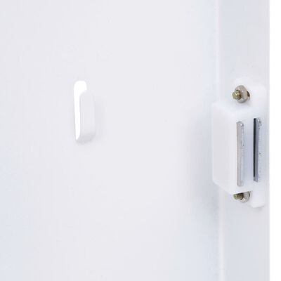 vidaXL Manyetik Kapaklı Anahtar Dolabı Beyaz 30x20x5,5 cm