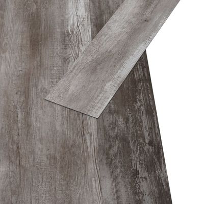vidaXL 36 Adet Yapışkanlı PVC Yer Döşemesi Mat Ahşap Kahvesi 5,02 m²