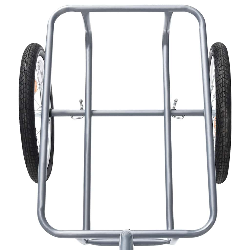 vidaXL 50 L Katlanabilir Taşıma Kutulu Bisiklet Römorku Siyah 150 kg