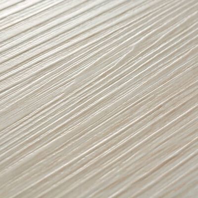 vidaXL PVC Yer Döşemesi Meşe Beyazı 5,26 m² 2 mm