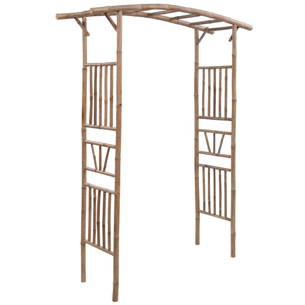 vidaXL Bahçe Gül Kemeri 145x40x187 cm Bambu
