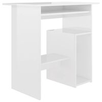 vidaXL Çalışma Masası Parlak Beyaz 80x45x74 cm Sunta