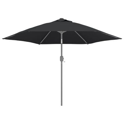 vidaXL Bahçe Şemsiyesi için Yedek Kumaş Siyah 300 cm