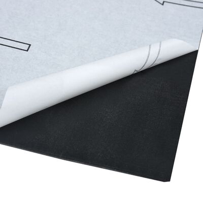 vidaXL Kendinden Yapışkanlı Yer Döşemesi PVC 5,11 m² Siyah Mermer