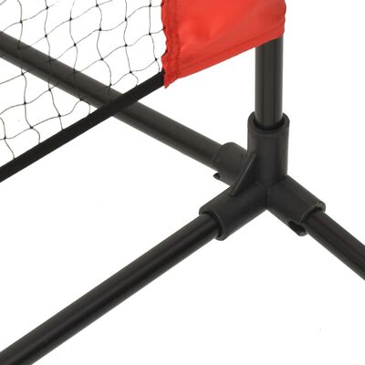 vidaXL Tenis Filesi Siyah ve Kırmızı 300x100x87 cm Polyester