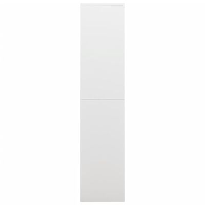 vidaXL Soyunma Dolabı Beyaz 90x40x180 cm Çelik