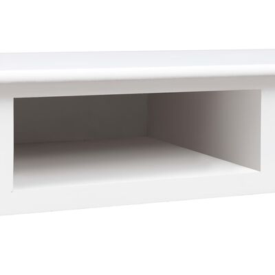 vidaXL Çalışma Masası Beyaz 110x45x76 cm Ahşap