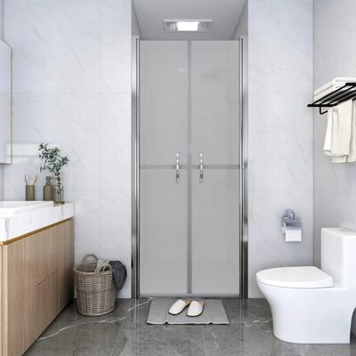 vidaXL Duş Kapısı Buzlu 81x190 cm Temperli Cam