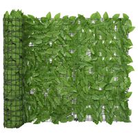 vidaXL Balkon Demiri Perdesi Yeşil Yapraklı 300x100 cm
