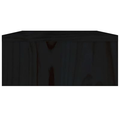 vidaXL Monitör Yükseltici Siyah 60x24x10,5 cm Masif Çam