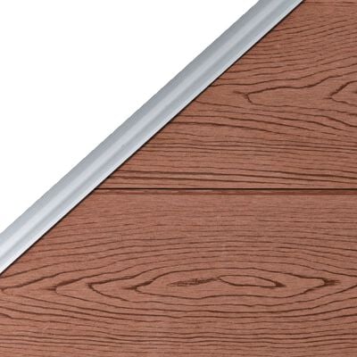 vidaXL Panel Çit Kahverengi 95x(105-180) cm WPC
