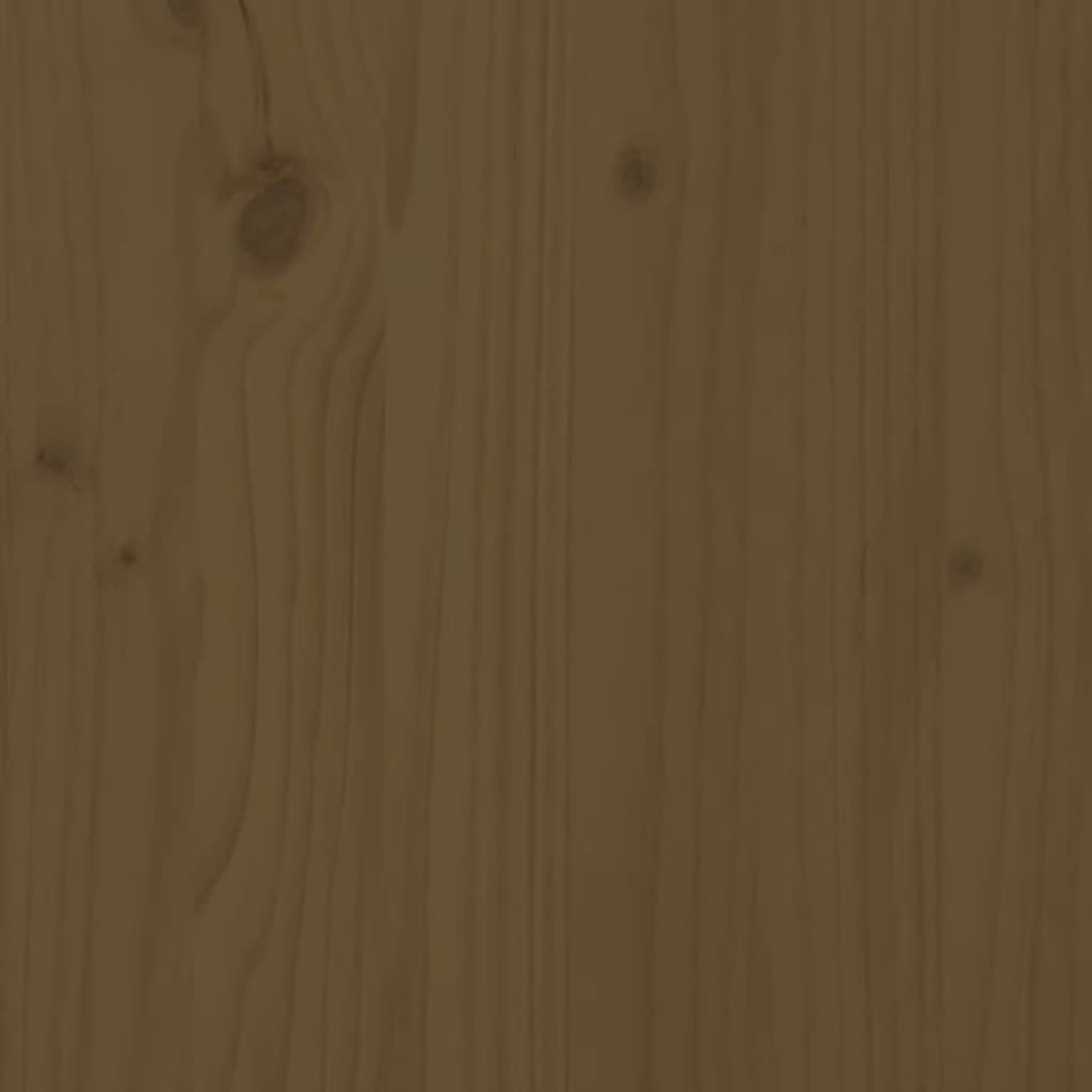 vidaXL Köpek Yatağı Bal Kahverengi 101,5x74x9 cm Masif Çam Ağacı