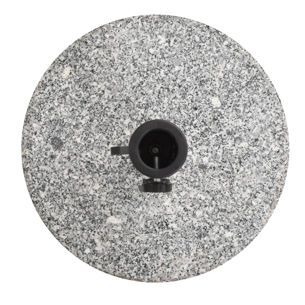 vidaXL Şemsiye Altlığı Granit 20 kg Yuvarlak