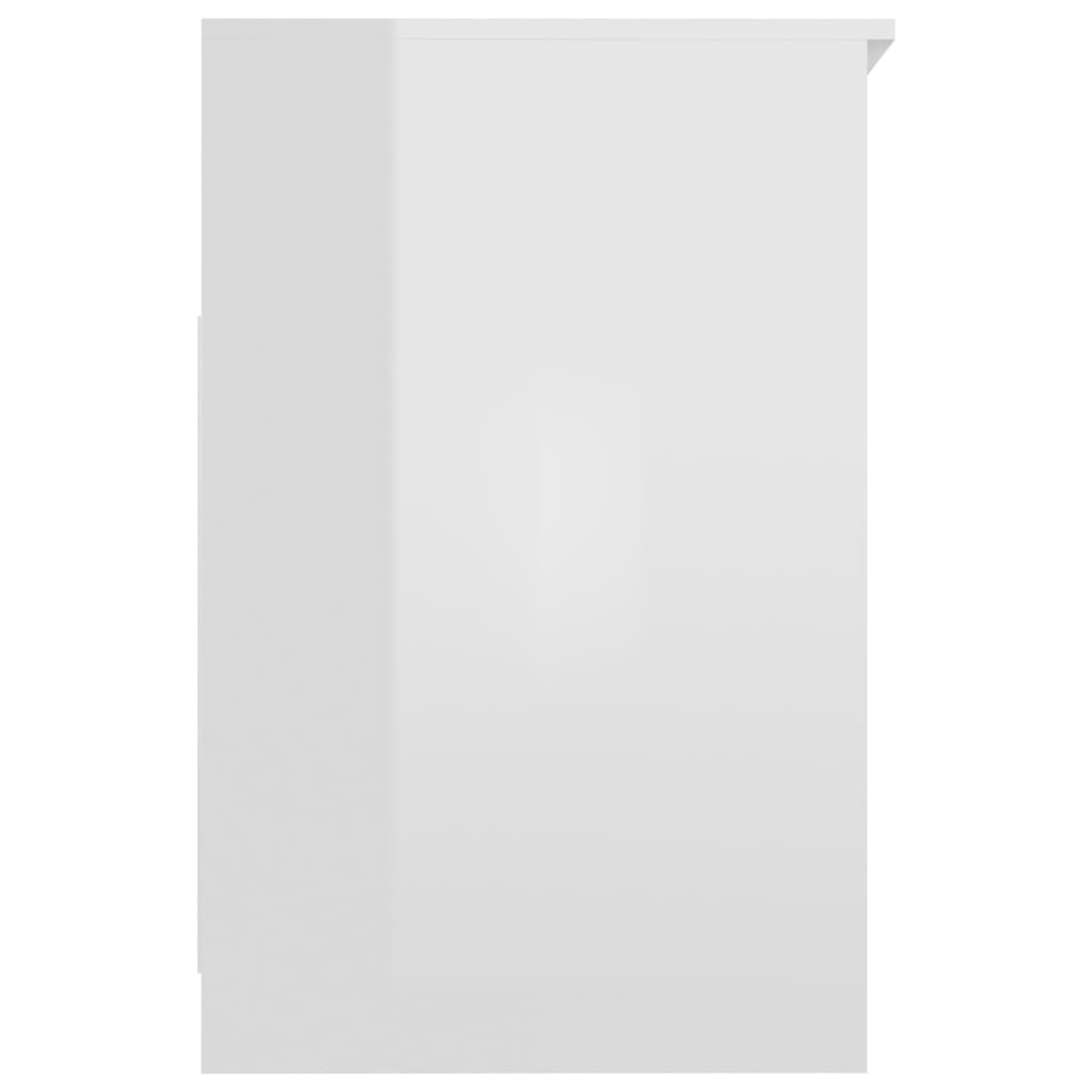 vidaXL Çekmeceli Dolap Parlak Beyaz 40x50x76 cm Kompozit Ahşap