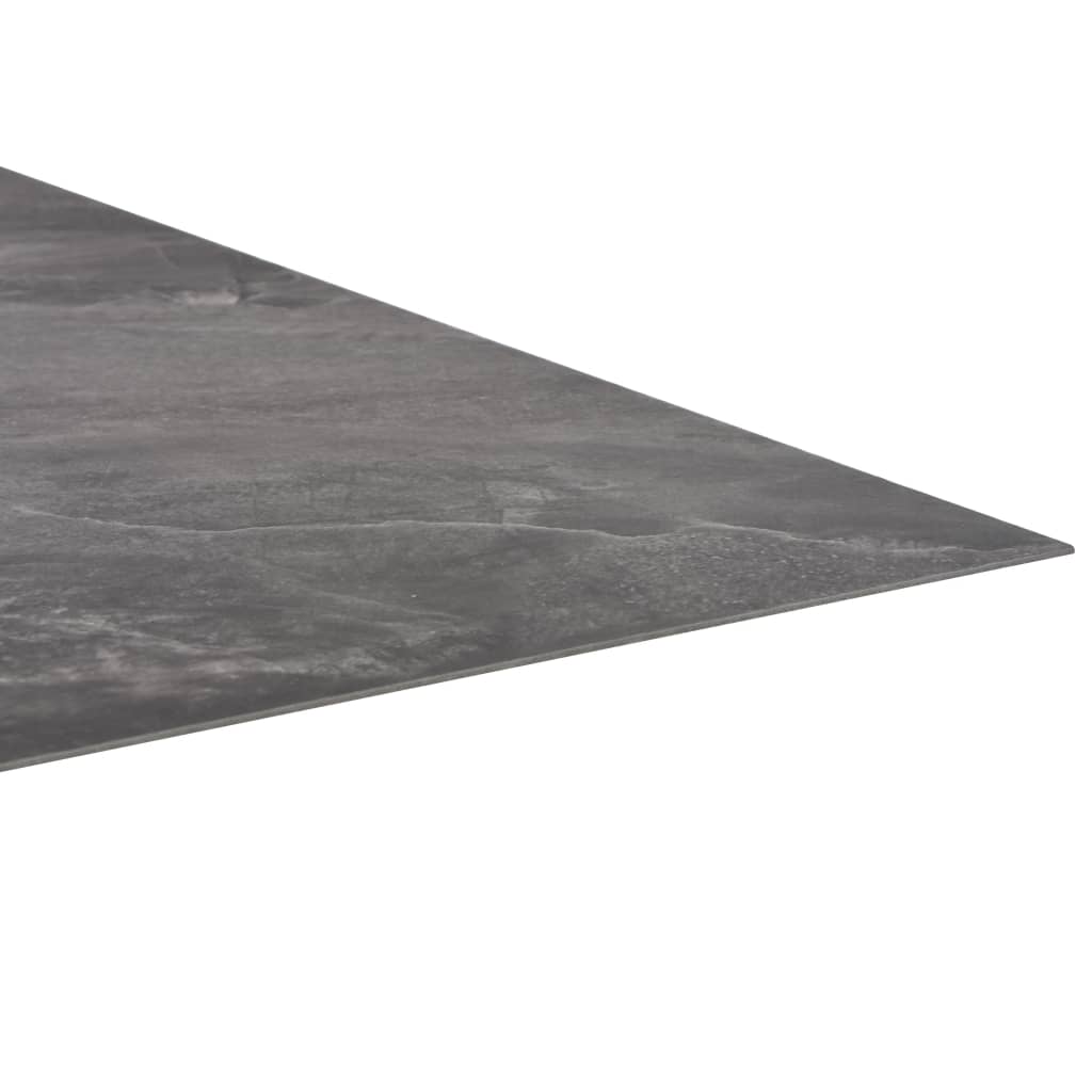 vidaXL Kendinden Yapışkanlı Yer Döşemesi PVC 5,11 m² Siyah Desenli